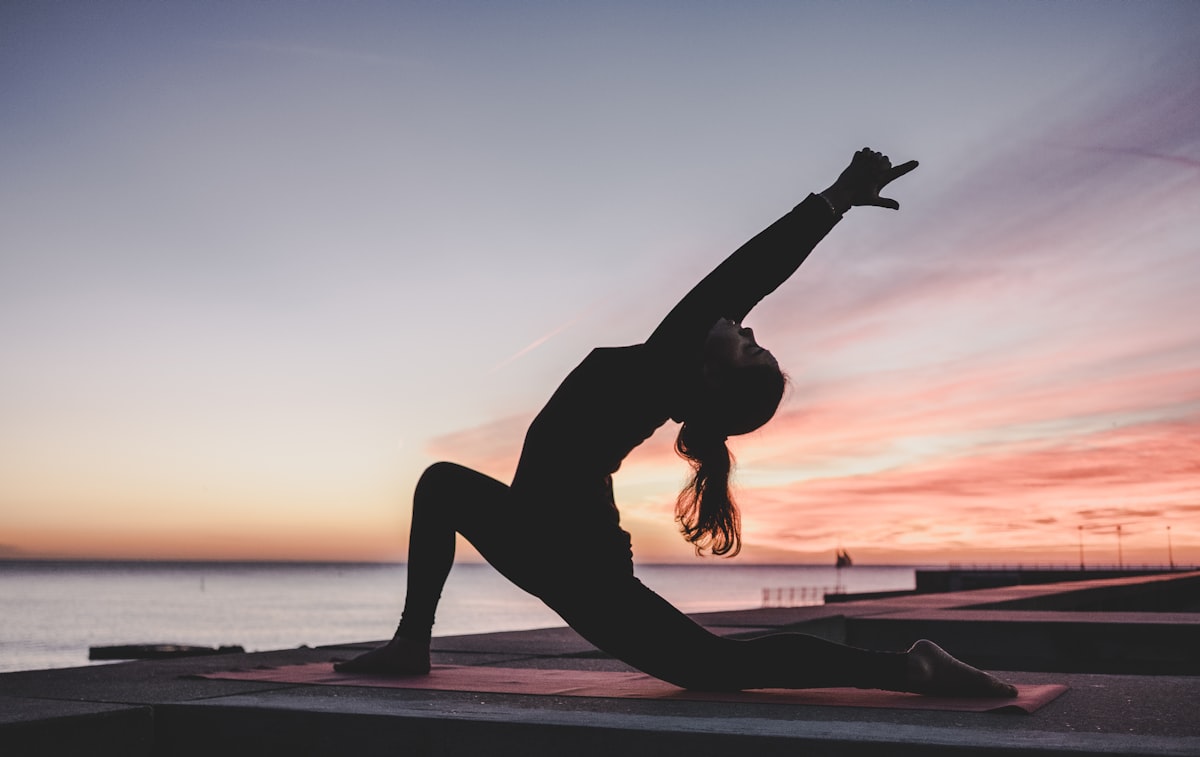 Relaxing yoga and wellness scene
